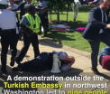 Violente la Washington, in timpul unui miting impotriva lui Recep Erdogan. 9 oameni, batuti rau de bodyguarzii presedintelui