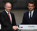 Macron, sfidator la intalnirea cu Putin. A numit 2 televiziuni ruse "organe de propaganda" si a amenintat cu riposte in Siria