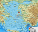 Cutremur puternic in Marea Egee, care s-a resimtit in Grecia si Turcia. Seismul s-a produs la 5,7 km adancime