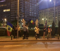 Protest de sustinere pentru Sorin Grindeanu. 50 de oameni s-au strans in Piata Victoriei din Bucuresti, Romanaia