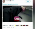 Clipul distribuit de Donald Trump pe Twitter, vechi din 2007. Cum a fost modificat momentul in care loveste logo-ul CNN
