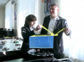 (P) Liceul "Ion Creanga" din capitala, dotat cu 10 calculatoare performante. Donatia a fost facuta de StarNet