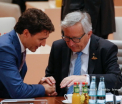 CETA, acordul de liber-schimb UE-Canada, se va aplica \'\'provizoriu\'\' de la 21 septembrie. Acord intre Juncker si Trudeau