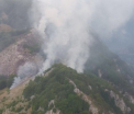 Incendiu urias de padure, intr-o rezervatie din Romania. Zona este extrem de greu accesibila pentru pompieri - FOTO