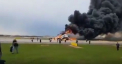 Avionul cu pasageri care a luat foc pe aeroport in Moscova. Bilantul mortilor revizuit la 41 - VIDEO