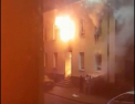Video dramatic. Oamenii se arunca pe geam dintr-un bloc in flacari, in Germania - VIDEO