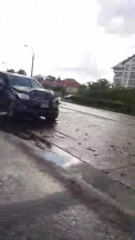 Doua accidente au fost surprinse in apropierea Autogarii de Sud - VIDEO
