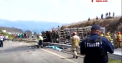 Un accident groaznic produs in Mexic a facut zeci de victime. 23 de oameni au murit, iar peste 30 au fost raniti dupa ce un autocar s-a ciocnit cu un TIR. In urma impactului, ambele vehicule au luat foc - VIDEO