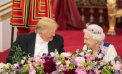 Imagini spectaculoase de la dineul oferit de Regina in cinstea lui Trump - GALERIE FOTO
