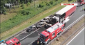 Accident cumplit pe o autostrada din Polonia. Sase oameni au murit, dintre care trei copii, dupa ce un camion a intrat in plin intr-o coloana de masini. 11 persoane au ajuns cu rani la spital - VIDEO