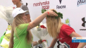 Un nou record pentru o sportiva din Moldova la un maraton din orasul Lvov, Ucraina. Olesia Smovjenco a reusit prima sa ajunga la linia de finis - FOTO