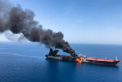 Doua petroliere, lovite in urma unui atac ”suspect” produs in Golful Oman - FOTO