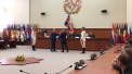 Igor Dodon prezinta corpului de comanda al Armatei Nationale, pe noul Ministru al Apararii, Pavel Voicu - GALERIE FOTO