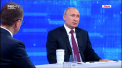 Sanctiunile economice impuse Rusiei in 2014 sunt in defavoarea Uniunii Europene. O spune Vladimir Putin, care a fost luat la intrebari, in cadrul traditionalei linii directe: „- Nu v-ati saturat sa fiti presedinte? - Nu, altfel nu as fi candidat pentru un nou mandat” - VIDEO