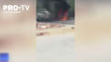 O masina-capcana a exploadat la granita dintre Turcia si Siria. In vehicul se aflau trei sirieni care au murit pe loc - VIDEO