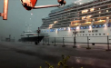 Imagini incredibile! O nava de croaziera era sa se loveasca de faleza, in Venetia, in timpul unei furtuni puternice - VIDEO 