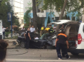 Un tanar a murit dupa ce BMW-ul in care se afla s-a izbit de un pilon. Martor: „Se intrecea cu o alta masina” - FOTO/VIDEO