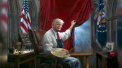 Un tablou cu chipul lui Donald Trump a fost realizat de un artist american si vandut online cu aproape 400 de dolari. Reactiile amuzante ale internautilor nu au intarziat sa apara - VIDEO