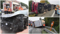 Un Ferrari a rasturnat un camion. Pagubele se ridica la 500.000 €