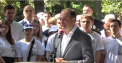 Reactia lui Ion Ceban, intrebat de ce tinerii au venit, dis-de-dimineata, la lansarea acestuia in campania electorala si nu au mers la lectii - VIDEO
