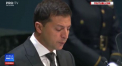 Cu un glont in mana, asa si-a tinut discursul  presedintele Ucrainei la Adunarea Generala a ONU. Vladimir Zelenski a vorbit despre razboiul din Donbas si consecintele acestuia - VIDEO