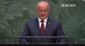 Discursul lui Igor Dodon de la tribuna ONU este blamat acasa de politicienii de pe toate fronturile. Partidele de aici considera ca seful statului a avut o cuvantare rusinoasa si ii reproseaza ca nu a cerut ferm retragerea trupelor rusesti de pe teritoriul regiunii transnistrene - VIDEO