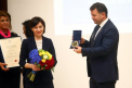 Maia Sandu, onorata cu Medalia de Aur a Universitatii de Vest Timisoara: "Cand am pasit in Universitatea Harvard ca studenta venita dintr-o tara care abia incepea sa inteleaga ce inseamna democratia, am inteles cat de stransa este legatura intre educatie si progresul social si economic" - VIDEO