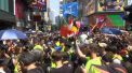 CNN: Un barbat a fost impuscat la Hong Kong, unde au loc noi proteste