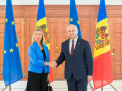 Igor Dodon a avut o intrevedere cu Federica Mogherini: "Am adresat multumiri conducerii Uniunii Europene pentru sprijinul multilateral constant pe care il acorda Republicii Moldova"