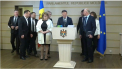 Partidul Democrat din Moldova a sustinut un briefing de presa. Acestia vor caderea guvernului Sandu - VIDEO