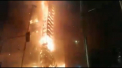 Zgarie-nori incendiat in mijlocul noptii de protestatari. Protestele deosebit de violente care matura capitala chiliana