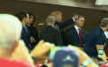 Presedintele Donald Trump, huiduit de spectatori in timpul unui meci de baseball - VIDEO