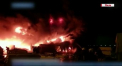 Incendiu de proportii in orasul Sankt-Petersburg din Rusia. Un hangar, care adapostea vehicule pentru transportarea marfurilor, a luat foc. Victime nu sunt - VIDEO