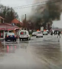 O explozie uriasa in Bosnia. O persoana decedata si 20 ranite, dupa ce un sofer a intrat intr-o cisterna cu gaz - VIDEO