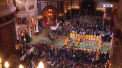 Slujbe religioase de Craciun au avut loc in miile de biserici din Rusia. La slujba oficiala a participat si liderul de la Kremlin, Vladimir Putin - VIDEO
