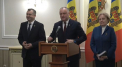 Declaratii de presa dupa sedinta de lucru la care s-a intrunit Igor Dodon, Zinaida Greceanii si Ion Chicu - VIDEO