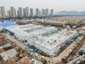 Imagini din spitalul construit in 10 zile in China. Primii pacienti au fost internati - GALERIE FOTO