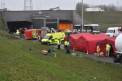 Cel putin un om a murit si alti 49 sunt raniti in urma unui accident in lant in Belgia