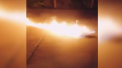 Asta inseamna cos exploziv la baschet. Au inscris cu o minge de foc. Atentie, sa nu incercati asa ceva - VIDEO