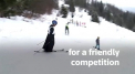 Preoti pe schiuri s-au intrecut intr-o competitie sportiva. Concurenti in sutana, in memoria papei Ioan Paul al II-lea - VIDEO