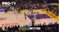 Los Angeles Lakers a obtinut cu mari emotii a cincea victorie consecutiva in actuala editie din NBA. Lidera Conferintei de Vest a avut parte de un duel punct la punct cu Boston - VIDEO