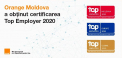 Orange Moldova – certificata ca angajator de top la nivel international in 2020