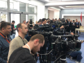 Umar la umar la Guvern, in plina alerta de coronavirus. Jurnalistii sunt nevoiti sa se inghesuie, astazi, la conferinta de presa sustinuta de Ion Chicu si Viktor Orban - GALERIE FOTO