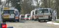 Ambuteiaj de ambulante la Spitalul Ministerului Sanatatii. In jur de 20 de masini asteptau sa intre ca sa poata interna pacienti. Unii medici afirma ca au stat si cate doua ore, sufocandu-se in echipamentele lor - VIDEO
