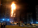 Incendiu violent la un zgarie-nori din Dubai. Politia foloseste drone pentru gasi persoanele inca blocate in Abbco Tower - GALERIE FOTO