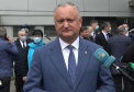 Cum raspunde Igor Dodon la intrebarea PRO TV de ce prezentarea convoiului cu ajutor umanitar din Romania n-a avut loc in PMAN, dar sub pod la Telecentru - VIDEO