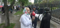 Nici vorba de distanta sociala. Protest in fata Presedintiei RM: "Dodon la puscarie". Scandeaza membrii Partidului Sor - VIDEO