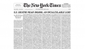 SUA: New York Times si-a umplut prima pagina cu nume de persoane decedate din cauza COVID-19