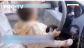 Un chinez a fost arestat pentru ca si-a lasat fiica in varsta de doar un an sa conduca masina - VIDEO