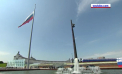 Tricolorul rus a fost arborat pe toate cladirile in aer, dar si sub apa, cu ocazia Zilei Rusiei - VIDEO